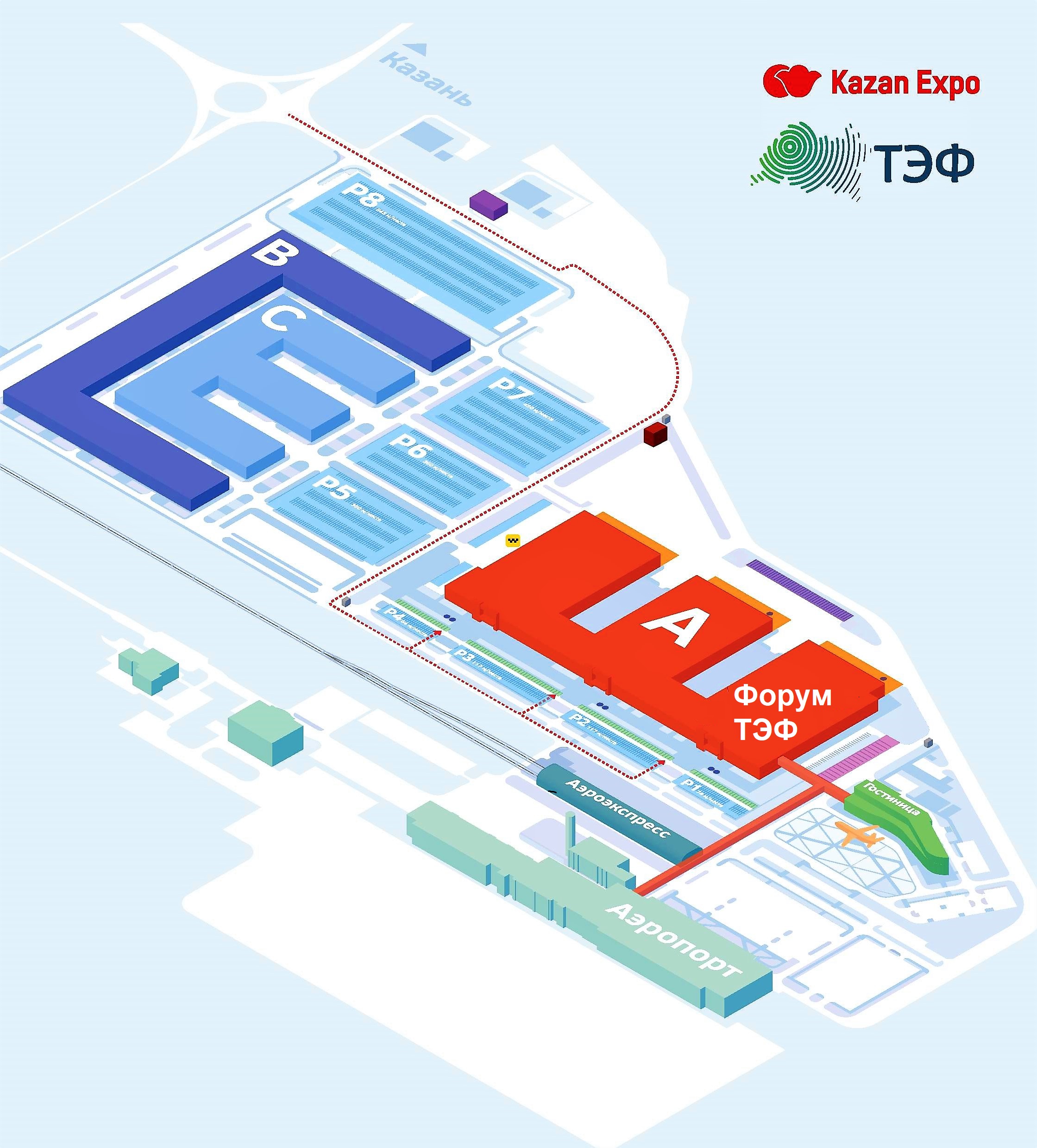 Казань экспо схема